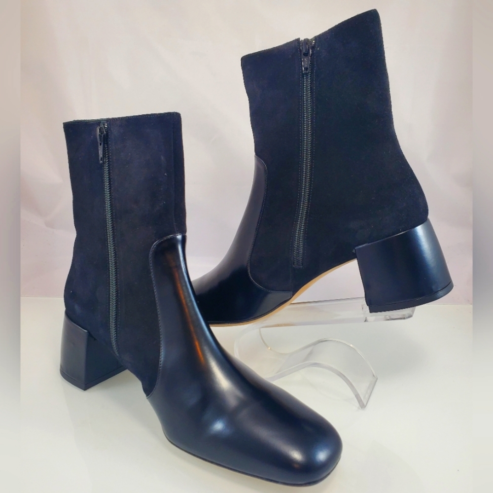 NWT$450 STAUD Andy 45MM Black Leather  Ankle Chelsea Bootie Boots Sz 41 (11) - Picture 13 of 15